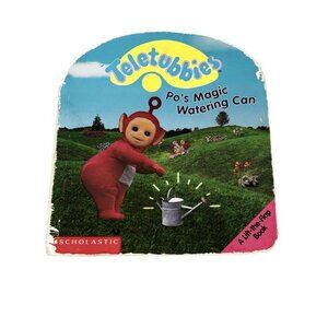 Vintage Y2K Board Book PO'S MAGIC WATERING CAN (TELETUBBIES) By Scholastic